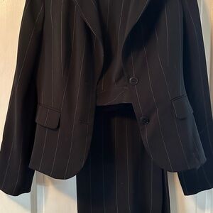 LOFT Black Professional Pinstripe Suit Set
